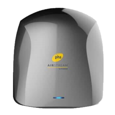 Warner Howard PHS Airstream Vitesse Comfort Hand Dryer - Nickel 091588