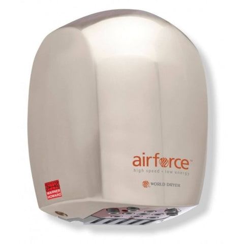 Warner Howard PHS Airforce Mk III 1.1kW Hand Dryer J48-971 - Satin Chrome BC0327